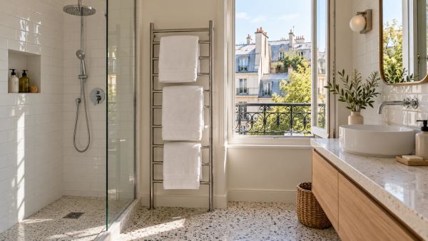 10 porte serviettes indispansables pour gagner de l'espace en salle de bain