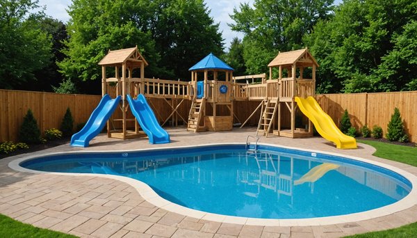 Transformer sa piscine extérieure en espace de jeu